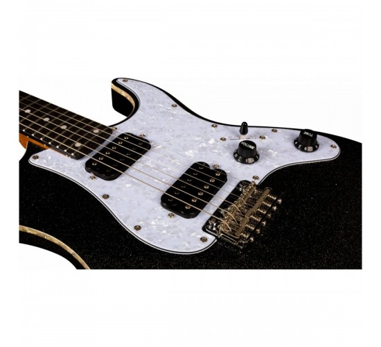 JET JS-500 BLS электрогитара, Stratocaster, HH, tremolo, цвет black sparkle