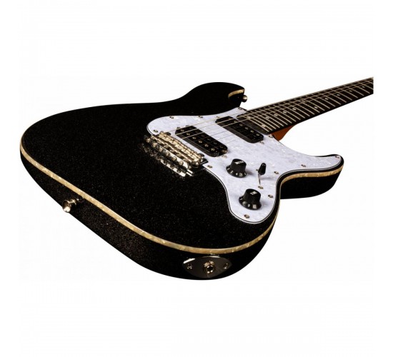 JET JS-500 BLS электрогитара, Stratocaster, HH, tremolo, цвет black sparkle