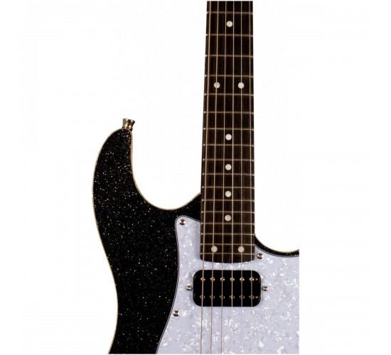 JET JS-500 BLS электрогитара, Stratocaster, HH, tremolo, цвет black sparkle