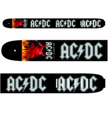 Perri's P35ACDC-1030 кожаный ремень 3,5" для гитары AC/DC