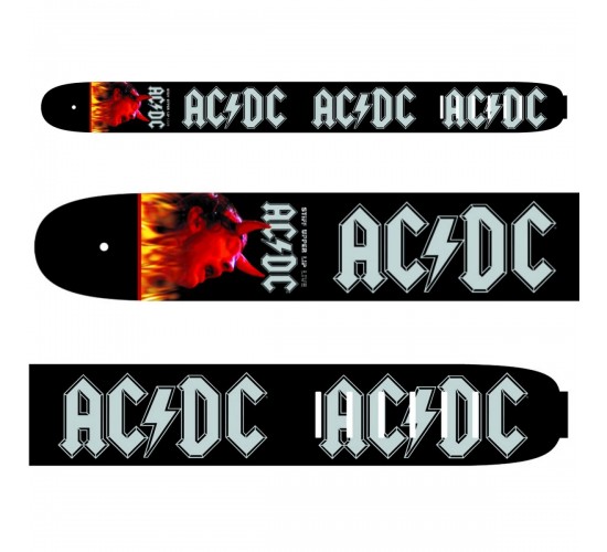 Perri's P35ACDC-1030 кожаный ремень 3,5" для гитары AC/DC