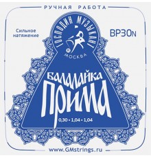 Господин Музыкант BP30N PROFI «Синяя» Комплект струн для балалайки прима, сталь/нейлон