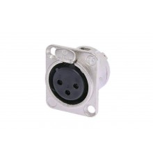 MrCable MRX3PF-G-D Панельный разъем XLR, 3-х контактный гнездо/мама