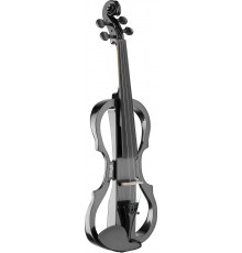 Stagg EVN X-4/4 MBK Электроскрипка 4/4 Цельный клен, лакированный корпус, цвет черный металлик.