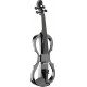 Stagg EVN X-4/4 MBK Электроскрипка 4/4 Цельный клен, лакированный корпус, цвет черный металлик.