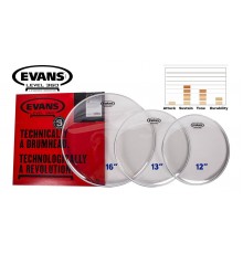 Evans ETP-G2CLR-S Набор пластиков 12«, 13», 16" Genera G2 Clear, двойные, прозрачные