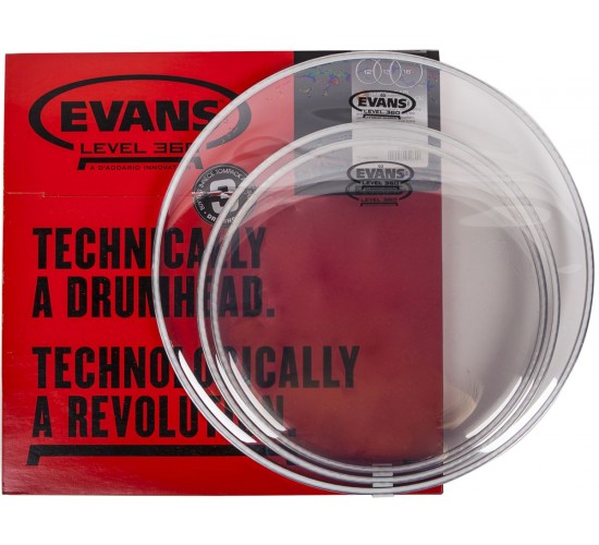 Evans ETP-G2CLR-S Набор пластиков 12«, 13», 16" Genera G2 Clear, двойные, прозрачные