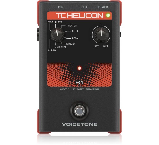 TC Helicon VoiceTone R1 вокальная педаль эффекта реверберации
