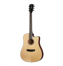 Foix ZD-83CM-NA акустическая гитара, с вырезом, цвет натуральный