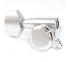 HC tuner LC721-D07 колки локовые 6 в линию, реверсные, профилированные, хром