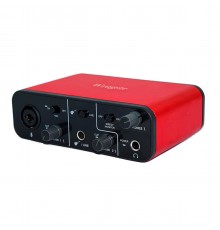 Wrugste GV-AR005 аудиоинтерфейс USB, 2 входа (XLR+Jack)/2 выхода