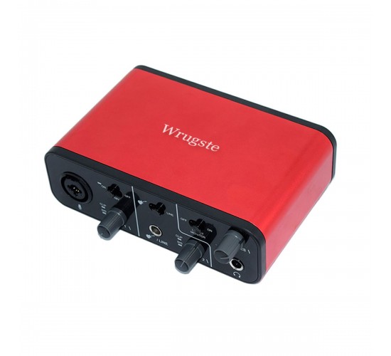 Wrugste GV-AR005 аудиоинтерфейс USB, 2 входа (XLR+Jack)/2 выхода