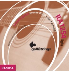 Galli RA1254 Комплект струн для акустической гитары, бронза 80/20, Light, 12-54