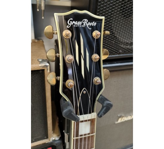 Grass Roots Les Paul Custom электрогитара, цвет черный, Корея USED