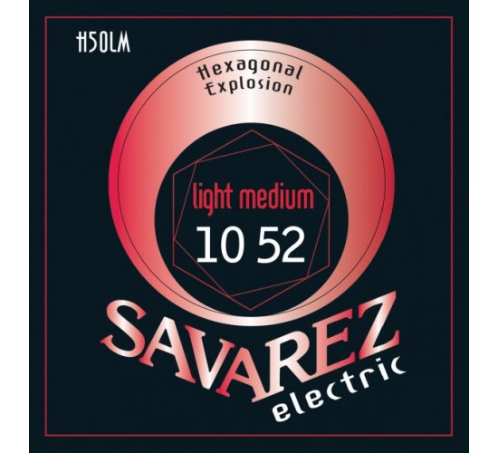 Savarez H50LM Hexagonal Explosion Комплект струн для электрогитары, никелированные, 10-52