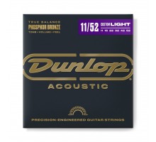 Dunlop DAP1152 струны для акустической гитары из фосфорной бронзы 11-52