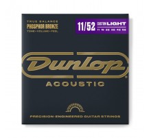 Dunlop DAP1152 струны для акустической гитары из фосфорной бронзы 11-52