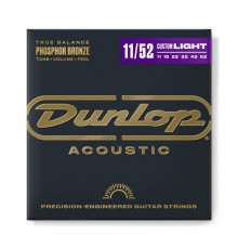 Dunlop DAP1152 струны для акустической гитары из фосфорной бронзы 11-52