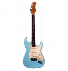 JET JS-300 BL R электрогитара, Stratocaster, корпус липа, 22 лада, SSS, tremolo, цвет Sonic blue