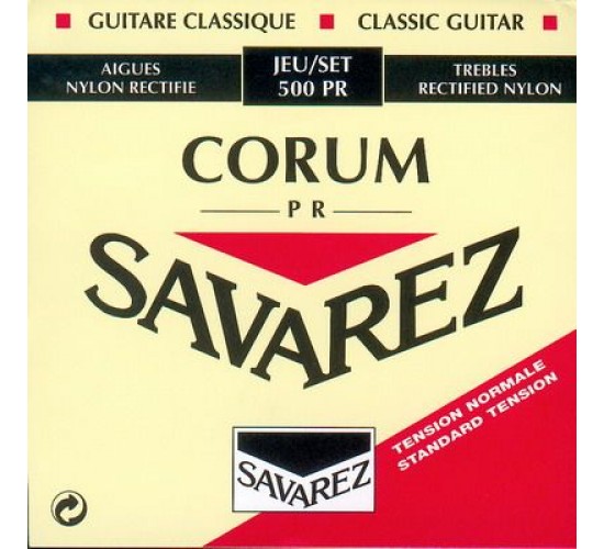 Savarez 500PR Corum Комплект струн для классической гитары, норм.натяжение, посеребренные