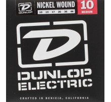 Dunlop DEN1046 комплект струн для электрогитары, никелированные, Medium, 10-46