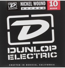 Dunlop DEN1046 комплект струн для электрогитары, никелированные, Medium, 10-46
