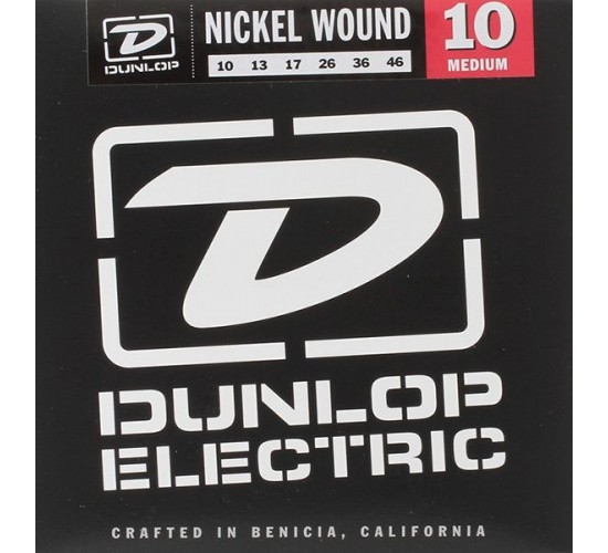 Dunlop DEN1046 комплект струн для электрогитары, никелированные, Medium, 10-46