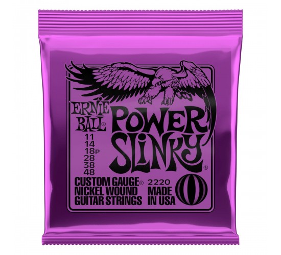 Ernie Ball 2220 струны для эл.гитары Nickel Wound Power Slinky (11-14-18p-28-38-48)