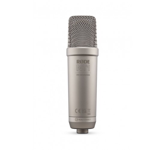Rode NT1 5th Generation Silver серебристый студийный микрофон с 1" конденсаторным капсюлем HF6