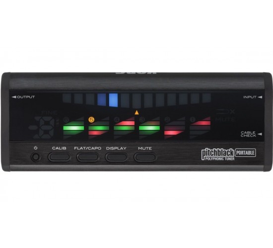 Korg Pitchblack Portable PB-04-BK тюнер цифровой гитарный, выставочный образец