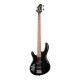 Cort Action Bass Plus LH BK Бас-гитара, леворукая, черная, с чехлом
