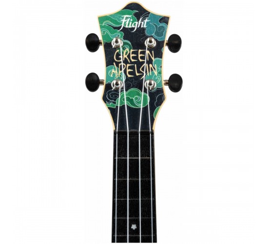 Flight TUS JADE DRAGON подписная укулеле Green Apelsin, дизайн Green Apelsin (нефритовый дракон)