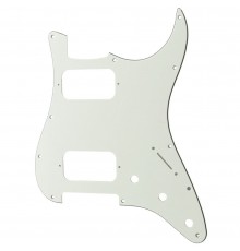Musiclily MX2248AW Защитная накладка электрогитары Fender Stratocaster HH, 3 слоя, белая