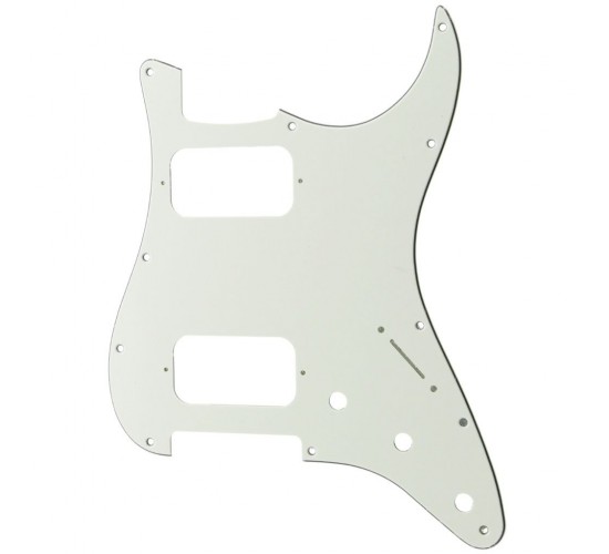 Musiclily MX2248AW Защитная накладка электрогитары Fender Stratocaster HH, 3 слоя, белая