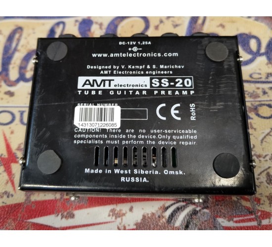 AMT Electronics SS-20 Ламповый гитарный предусилитель с блоком питания USED