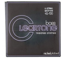 Cleartone 6445-5 Комплект струн для 5-струнной бас-гитары, никелированные, с покрытием, 45-130