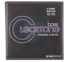 Cleartone 6445-5 Комплект струн для 5-струнной бас-гитары, никелированные, с покрытием, 45-130