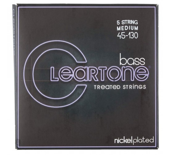 Cleartone 6445-5 Комплект струн для 5-струнной бас-гитары, никелированные, с покрытием, 45-130