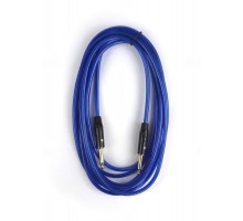 AuraSonics J63J63-5TBU гитарный кабель Jack TS 6.3мм - Jack TS 6.3мм 5м, 24AWG, 0.22мм², синий
