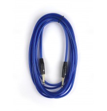 AuraSonics J63J63-5TBU гитарный кабель Jack TS 6.3мм - Jack TS 6.3мм 5м, 24AWG, 0.22мм², синий