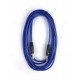AuraSonics J63J63-5TBU гитарный кабель Jack TS 6.3мм - Jack TS 6.3мм 5м, 24AWG, 0.22мм², синий