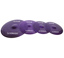 KingDo LISTEN SET 14«+16»+20" VIOLET Комплект бесшумных барабанных сетчатых тарелок KingDo
