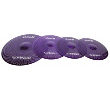 KingDo LISTEN SET 14«+16»+20" VIOLET Комплект бесшумных барабанных сетчатых тарелок KingDo
