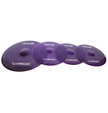 KingDo LISTEN SET 14«+16»+20" VIOLET Комплект бесшумных барабанных сетчатых тарелок KingDo
