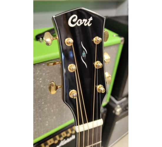 Cort Gold OC6 NAT электроакустическая гитара, с чехлом, цвет натуральный, УЦЕНКА