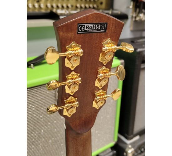 Cort Gold OC6 NAT электроакустическая гитара, с чехлом, цвет натуральный, УЦЕНКА