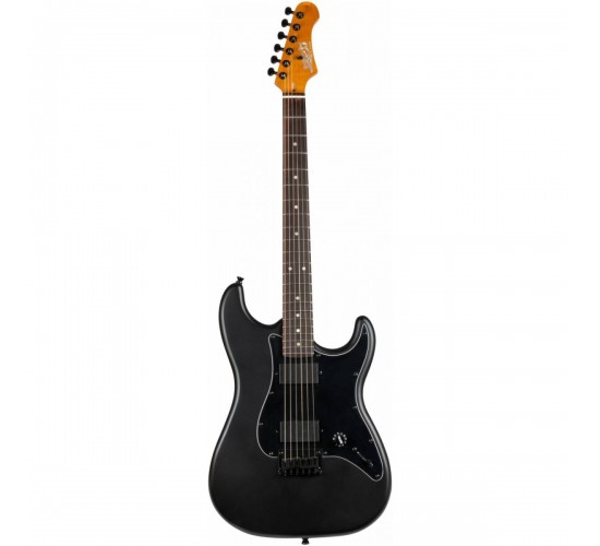 JET JS-400 MBK R электрогитара, Stratocaster, цвет MBK (черный матовый)