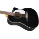 Fender Sonoran SCE BK электроакустическая гитара, цвет черный, выставочный образец