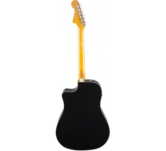 Fender Sonoran SCE BK электроакустическая гитара, цвет черный, выставочный образец