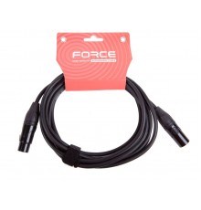 Force FMC-06/3 Шнур микрофонный XLR (F) - XLR (M) (4,5мх7мм), длина 3 метра